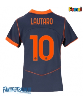 Inter Milan Lautaro Martinez #10 Tricou Fotbal Replică 2025-26 Femei Treilea